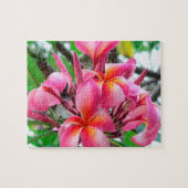Roze pruimen of Frangipani-bloem Legpuzzel (Horizontaal)