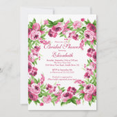  roze pruimen Vrijgezellenfeest Kaart (Voorkant)