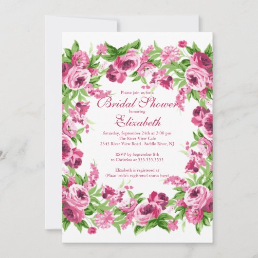  roze pruimen Vrijgezellenfeest Kaart (Voorkant)