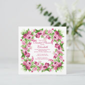  roze pruimen Vrijgezellenfeest Kaart (Staand voorkant)