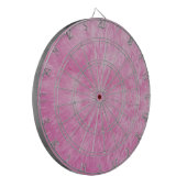Roze prurie frenzy Dart Board Dartbord (Voorkant Links)