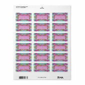 Roze Psychedelic Dank u Sticker Labels (Full Sheet)