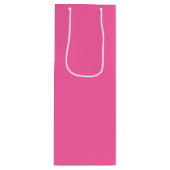 Roze Pug Dog Thema Party Afstuderen Pet Wijn Cadeautas (Voorkant)