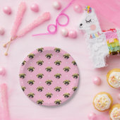 Roze Pug Papieren Borden Bordje (Feest)