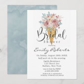 Roze puistblauw Tan Ice Cone Vrijgezellenfeest I Kaart (Voorkant / Achterkant)