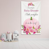 Roze Pumpkin Custom Baby shower Spandoek