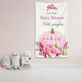 Roze Pumpkin Custom Baby shower Spandoek
