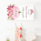 Roze Pumpkin Custom Baby shower Spandoek (Insitu)
