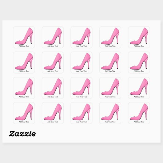 Roze Pumps Sticker (Vel)