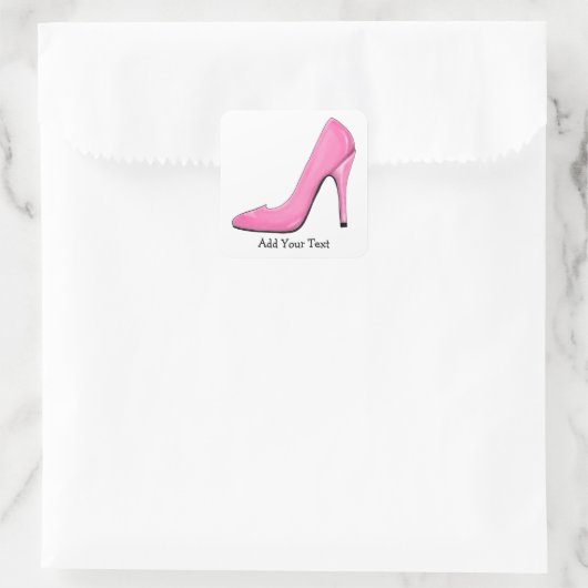 Roze Pumps Sticker (Tas)