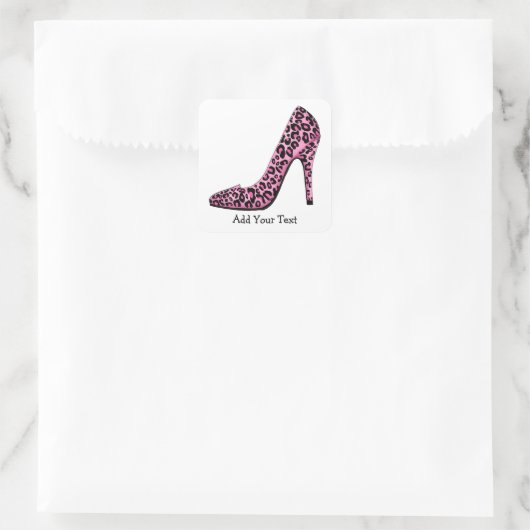 Roze Pumps Sticker (Tas)