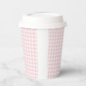 Roze puncups op papier papieren bekers (Links)