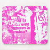 Roze Punk collage Muismat (Voorkant)
