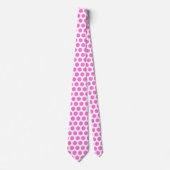 Roze puntpatroon stropdas (Voorkant)