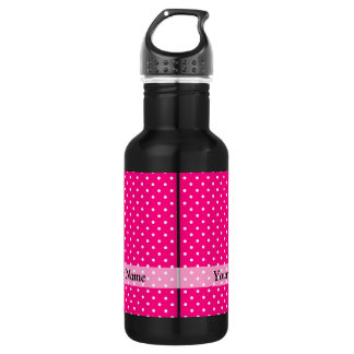Roze puntpatroon waterfles 