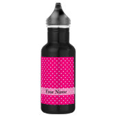 Roze puntpatroon waterfles  (Rechts)