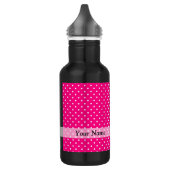 Roze puntpatroon waterfles  (Links)