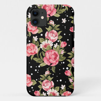 Roze Puny Peonies iPhone 11 Hoesje