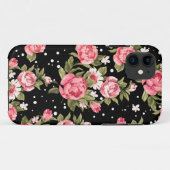 Roze Puny Peonies Case-Mate iPhone Case (Achterkant (horizontaal))