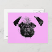 roze pup briefkaart (Voorkant / Achterkant)