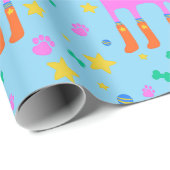 Roze Pup Cadeaupapier (Rol Hoek)