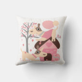 Roze Puppies Pillow Kussen (Achterkant)