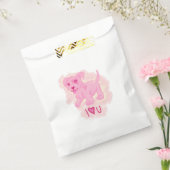 Roze puppy bedankzakje (Gezegeld)