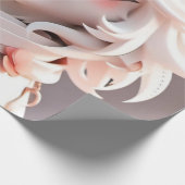 Roze Puppy Design voor Kids Verjaardag Cadeaus Cadeaupapier (Hoek)