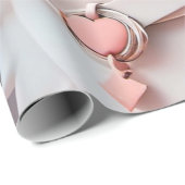 Roze Puppy Design voor Kids Verjaardag Cadeaus Cadeaupapier (Rol Hoek)