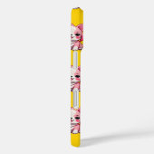 Roze Puppy Dog Patroon Design - Geel Case-Mate iPhone Case (Achterkant / Rechts)
