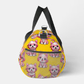 Roze Puppy Dog Patroon Design - Geel Plunjezak (Rechts)