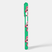 Roze Puppy Dog Patroon Design - Groen Case-Mate iPhone Case (Achterkant / Links)