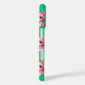 Roze Puppy Dog Patroon Design - Groen Case-Mate iPhone Case (Achterkant / Rechts)