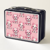 Roze Puppy Dog Patroon Design - Roze (Achterkant)