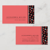 Roze puppy Dog schildert ontwerp | Dog Groomer Visitekaartje (Voorkant / Achterkant)