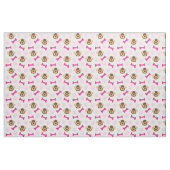Roze Puppy Dog Stof (Fat Quarter)