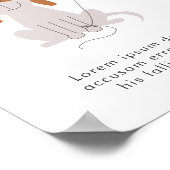 Roze Puppy Dog Theme Birthday Party Aangepast Sign Poster (Hoek)