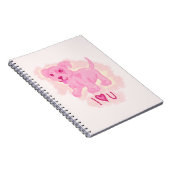 Roze puppy notitieboek (Rechterzijde)