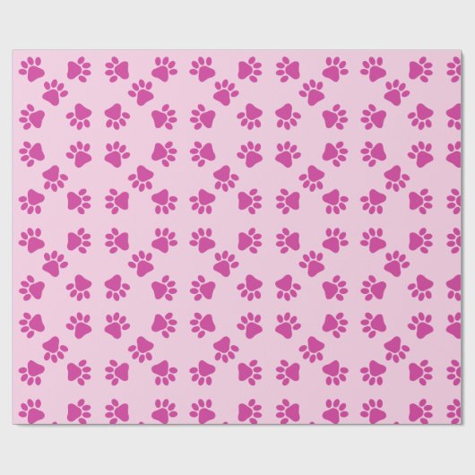 Roze Puppy Party Gift Wrap, Kinder & huisdieren Bi Cadeaupapier (Vlak)