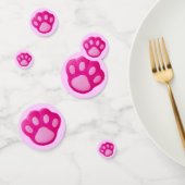 Roze puppy Paw Confetti (Groep)