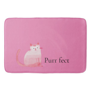 Roze Purrfect Cat Badmat