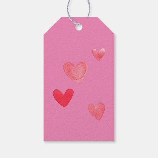 Roze Purrfect Cat Cadeaulabel (Achterkant)