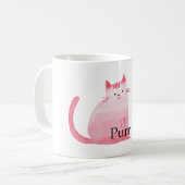 Roze Purrfect Cat Koffiemok (Voorkant links)