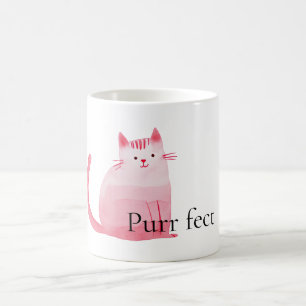 Roze Purrfect Cat Koffiemok