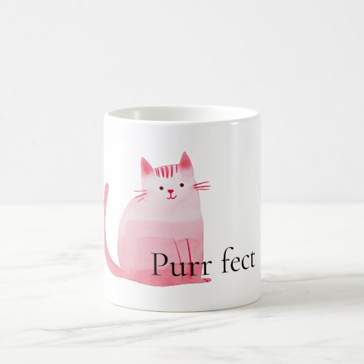 Roze Purrfect Cat Koffiemok (Center)