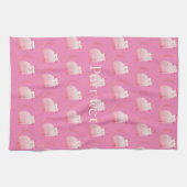 Roze Purrfect Cat Theedoek (Horizontaal)