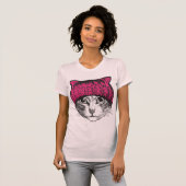 Roze Pussycat Pussyhat Shirt (Voorkant volledig)