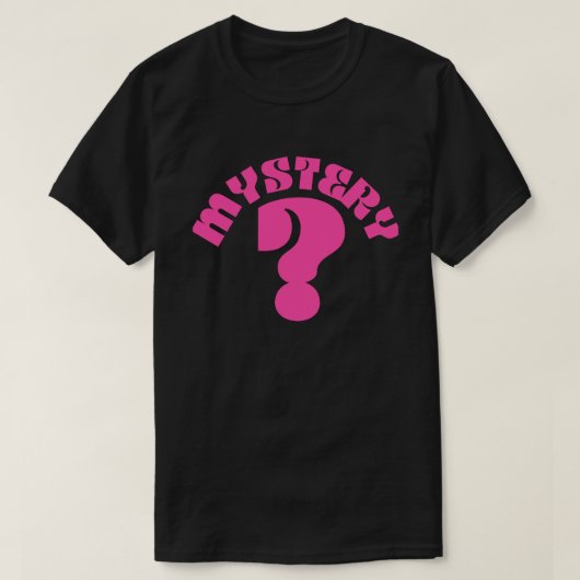 Roze Puzzling Mystery Riddle T-shirt (Design voorkant)