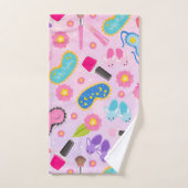 Roze Pyjama Feestje  Bad Handdoek (Handdoek)