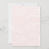 Roze Pyjama Party Slumber Streep Chic Kaart (Achterkant)